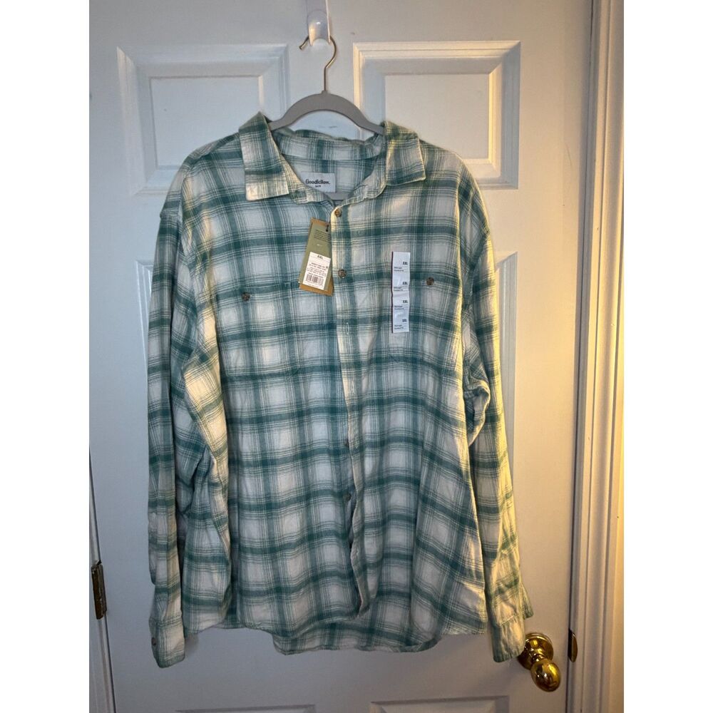 NWT Goodfellow & Co Cotton Long Sleeve Button-up Flannel